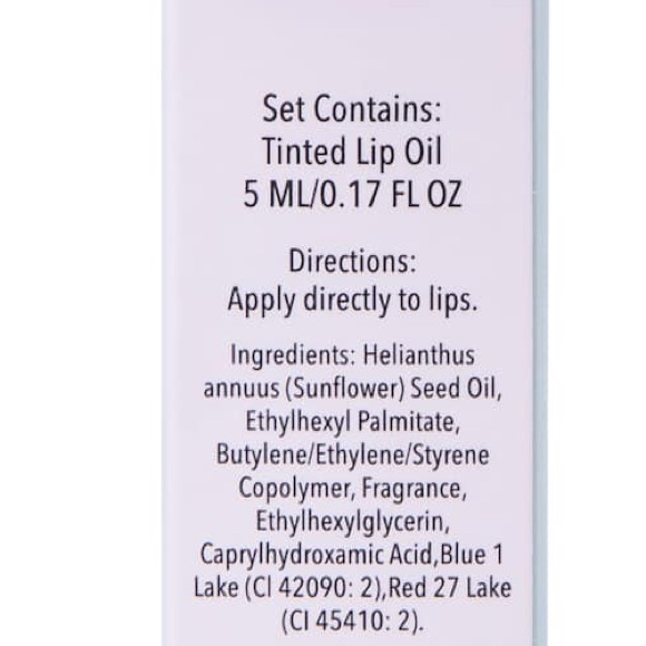 Tinted Lip Oil - Watermelon, Cherry, Coconut, Honey, Strawberry Pk. 1 - Picture 2 of 3